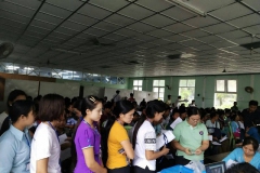 บรรยากาศการเซ็นสัญญาแรงงานพม่า