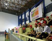 บรรยากาศการแข่งขันวอลเลย์บอล