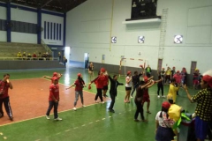 บรรยากาศการแข่งขันวอลเลย์บอล