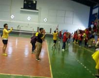 บรรยากาศการแข่งขันวอลเลย์บอล