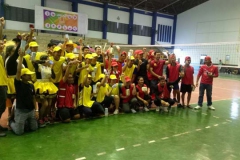 บรรยากาศการแข่งขันวอลเลย์บอล
