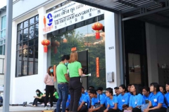 บรรยากาศเจ้าหน้าที่อบรมคนงานก่อนส่งให้กับนายจ้าง