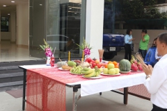 ภาพบรรยากาศ ผู้บริหาร บจน.เดอะ เฟิร์ส กูด แมน กรุ๊ป เริ่มทำพิธีเปิดสำนักงานใหม่