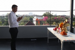 ภาพบรรยากาศ ผู้บริหาร บจน.เดอะ เฟิร์ส กูด แมน กรุ๊ป เริ่มทำพิธีเปิดสำนักงานใหม่