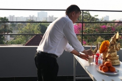 ภาพบรรยากาศ ผู้บริหาร บจน.เดอะ เฟิร์ส กูด แมน กรุ๊ป เริ่มทำพิธีเปิดสำนักงานใหม่