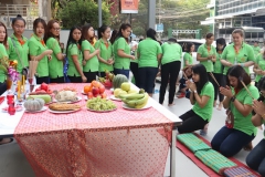 ภาพบรรยากาศ พนักงานร่วมทำพิธีเปิดสำนักงานใหม่ บจน.เดอะ เฟิร์ส กูด แมน กรุ๊ป