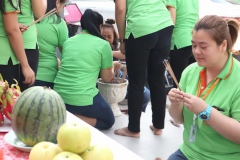 ภาพบรรยากาศ พนักงานร่วมทำพิธีเปิดสำนักงานใหม่ บจน.เดอะ เฟิร์ส กูด แมน กรุ๊ป