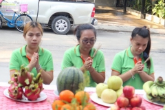 ภาพบรรยากาศ พนักงานร่วมทำพิธีเปิดสำนักงานใหม่ บจน.เดอะ เฟิร์ส กูด แมน กรุ๊ป