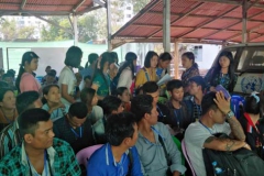 บรรยากาศการเซ็นสัญญาคนงานพม่า