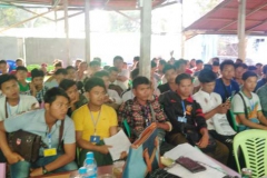 บรรยากาศการเซ็นสัญญาคนงานพม่า