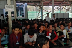 บรรยากาศการเซ็นสัญญแรงงานพม่า