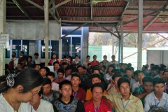 บรรยากาศการเซ็นสัญญแรงงานพม่า
