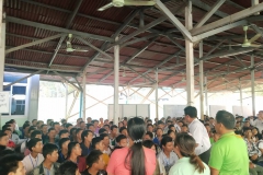 บรรยากาศการเซ็นสัญญแรงงานพม่า