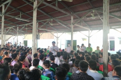 บรรยากาศการเซ็นสัญญแรงงานพม่า